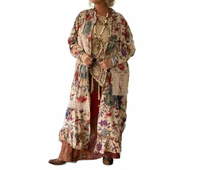 Jaded Gypsy Traveling About Duster In Beige Multi In Brown