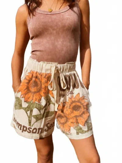 Jaded Gypsy Women's Sunflower Shorts In Multi