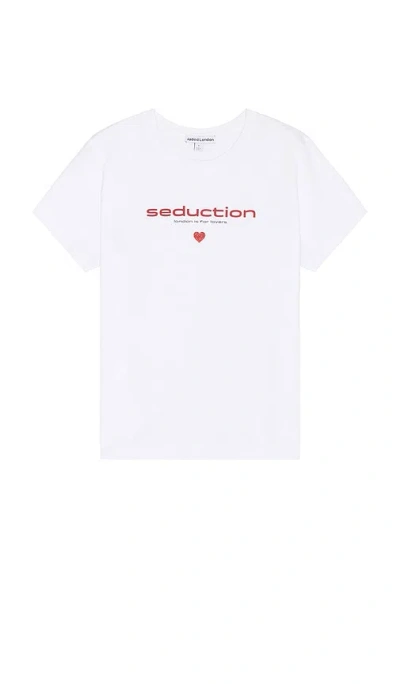 Jaded London Seduction Glitter Tee In 화이트