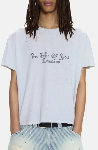 Jaded London An Echo Of You Remains Graphic T-shirt In Blue