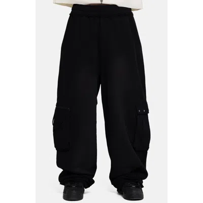 Jaded London Cargo Xl Monster Joggers In Black