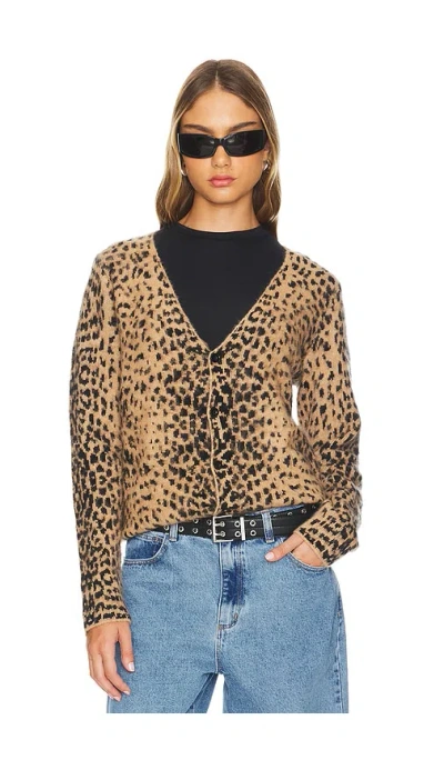Jaded London Chuck Cardigan In 레오파드