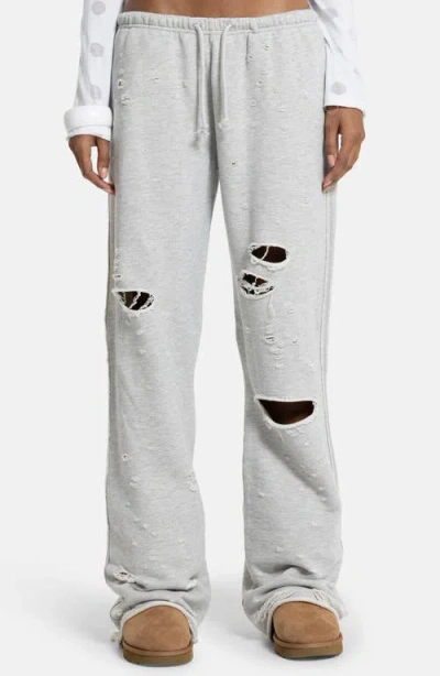Jaded London Cleo Distressed Cotton Blend Joggers In Multi