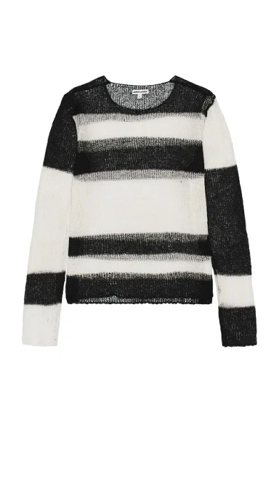 Jaded London Pullover Aus Ajoustrick Color Block Stripe In White