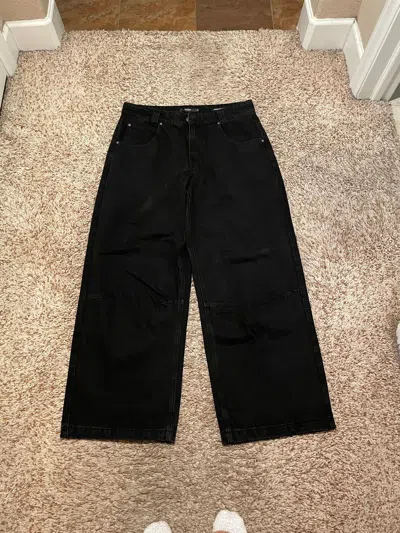 Pre-owned Jaded London Colossus Jeans In Black