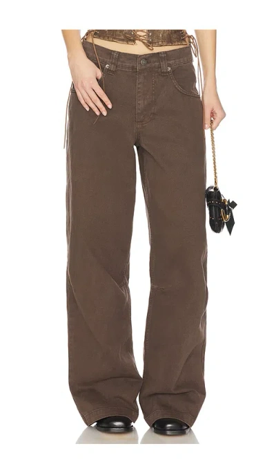 Jaded London Colossus Wide Leg In Brown