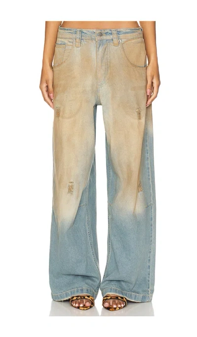 Jaded London Colossus Wide Leg Jeans In Muck