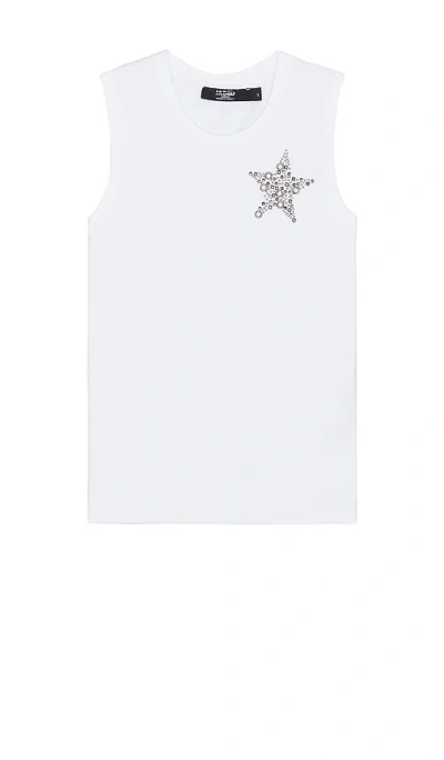 Jaded London Hardware Star Vest In 白色