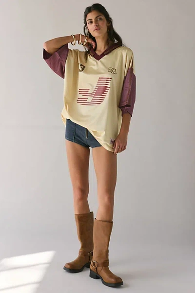 Jaded London J13 Football Jersey Shirt Top In Neutral, Women's At Urban Outfitters
