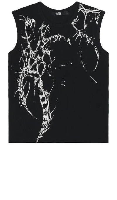 Jaded London Lazy Willy Rib Tank In 黑色