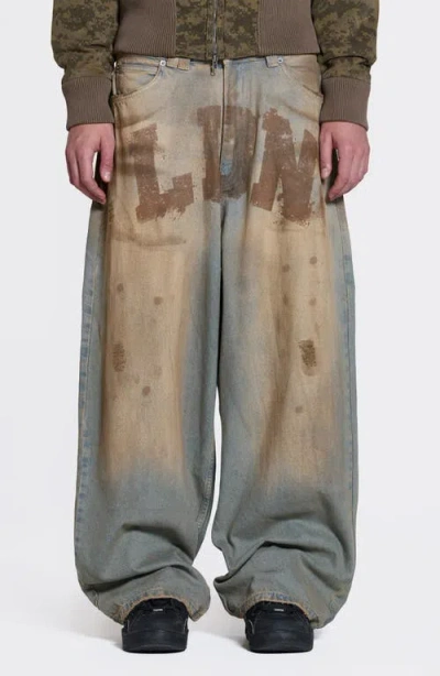 Jaded London Ldn Mud Baggy Jeans In Brown