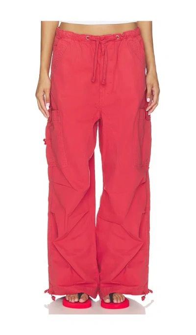 Jaded London Parachute Trouser In Red