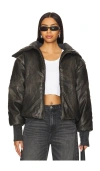 Jaded London Puffer Bomber In Black