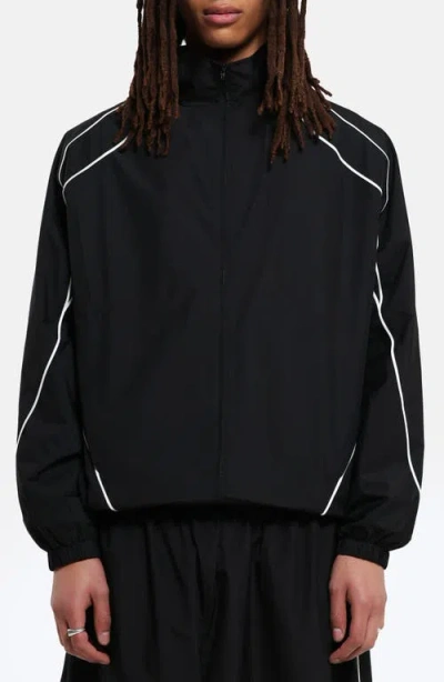 Jaded London Regular Fit Ripstop Track Jacket In Black