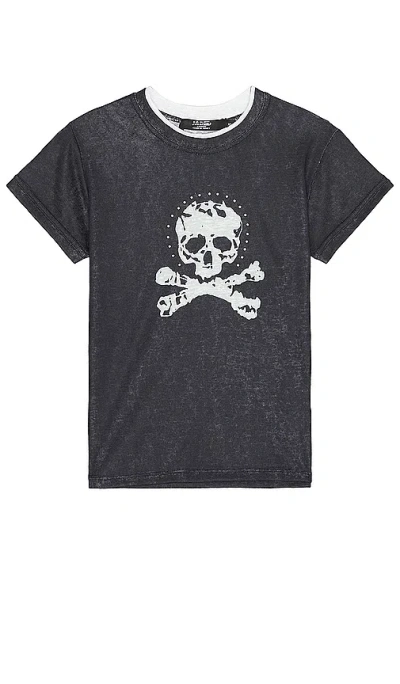 Jaded London Skull Tee In 黑色