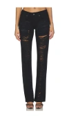 Jaded London Jeans Slashed In Multi