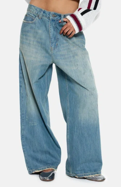 Jaded London Slub Xl Colossues Jeans In Blue