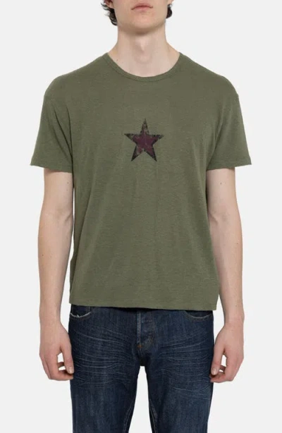 Jaded London Star Faded Sun Cotton Graphic T-shirt In Brown