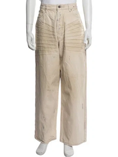 Pre-owned Jaded London Straight-leg Jeans In Neutrals