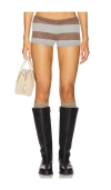 Jaded London Stripe Knitted Hot Pant