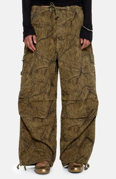 Jaded London Tree Camo Oversize Cargo Pants In Multi