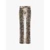 Jaded London Bootcut In Tiger Print