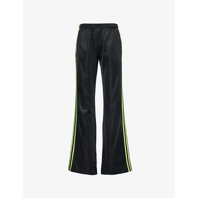 Jaded London Womens Black No.13 Sporty Bootcut Woven Jogging Bottoms