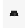 Jaded London Womens Onyx Studded Stretch-twill Mini Skirt Black In Black