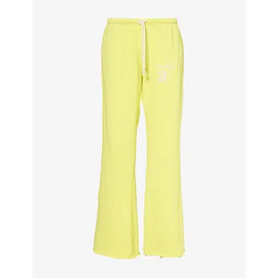Jaded London Womens Cleo Low-rise Cotton-blend Jogging Bottoms Yellow Xs
