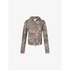 Jaded London Womens Woodland Mini Monster Camouflage Cotton-jersey Hoody Green In Green
