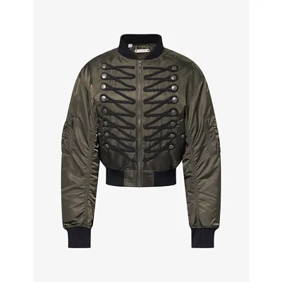 Jaded London Womens Irsa Military Nylon Bomber Jacket Multi