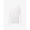 Jaded London Womens White Arina Studded Jersey Mini Dress In White