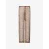 Jaded London Womens Multi Sequin Drawstring Woven Trousers