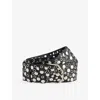 Jaded London Womens Studded Leather Belt Black In Black