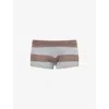 Jaded London Womens Striped Low-rise Knitted Shorts Multi In Multi