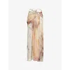 Jaded London Womens Talita Cut-out Stretch-woven Maxi Skirt Multi In Multi