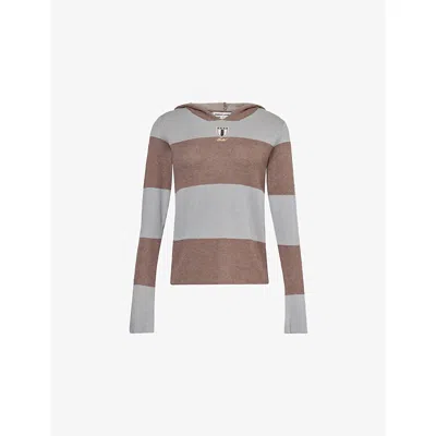 Jaded London Womens  Team 93 Studded Knitted Hoody In Multi