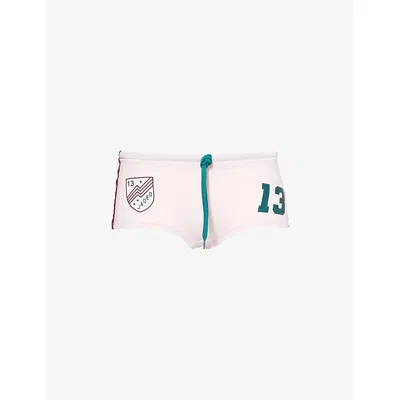 Jaded London Womens No.13 Football Stretch-jersey Mini Shorts Multi