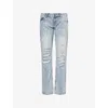 Jaded London Womens Blue Rider Straight-leg Denim Jeans In Blue
