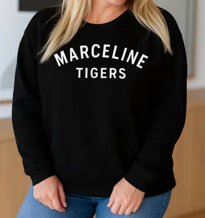 Jadelynn Brooke Marceline Tigers Corded Sweashirt In Black