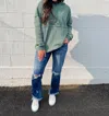 Jadelynn Brooke Perhaps This Is The Moment Hidden Message Waffle Hoodie In Multi