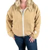 Jadelynn Brooke Retro Weekend Fleece Full Zip In Stars In Multi