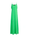 Jadicted Woman Maxi Dress Green Size S Viscose, Silk, Elastane In Green
