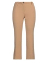 Jadicted Woman Pants Camel Size L Polyester, Viscose, Elastane In Beige
