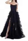 Jadore Blanca Gown In Black In Black