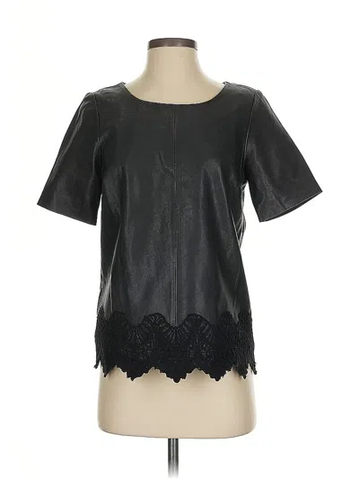 Pre-owned Jadore Short Sleeve Blouse In Black