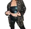 Jadyk Nastasia Sequin Blazer In Black