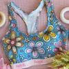 Jadyk Women's Colorful Retro Floral Arya Bralette Spring In Multi