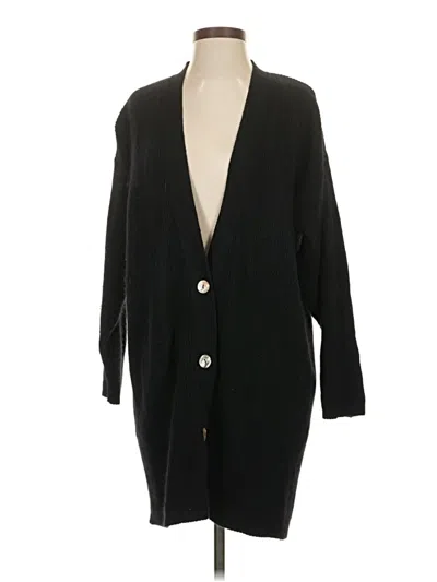 Pre-owned Jaeger Cardigan Sweater In Black