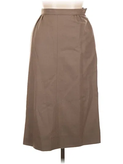 Pre-owned Jaeger Formal Skirt In Tan